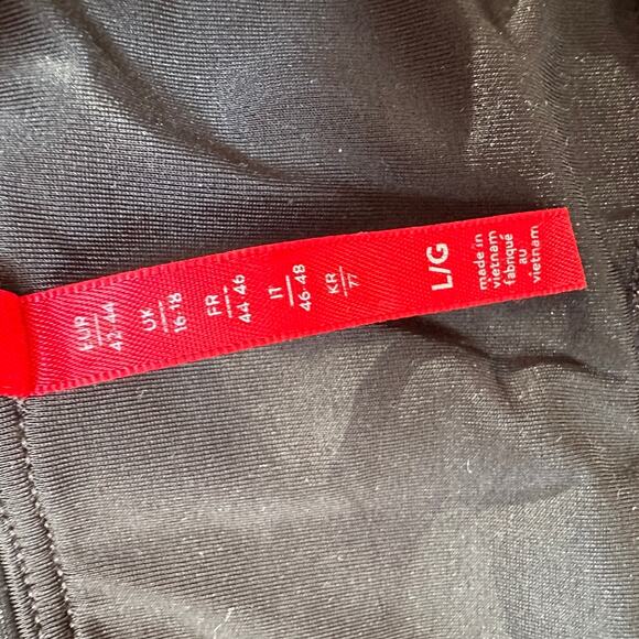 Spanx Faux Leather Moto Legging Black Women's LARGE Ankle Length - Picture 9 of 11